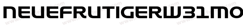 NeueFrutigerW31Modern Lt字体转换